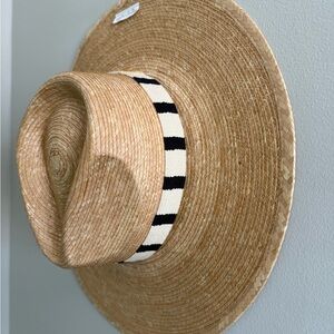 Stylish Sunshine Tienda Straw Hat with Stripe Band
